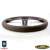 Nardi ND Classic Perforated Leather Brown Stitching 360mm Steering wheel