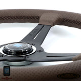Nardi ND Classic Perforated Leather Brown Stitching 360mm Steering wheel
