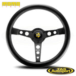 MOMO Prototipo Leather Black Steering Wheel 350