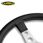 MOMO Prototipo Leather Silver Steering Wheel 370