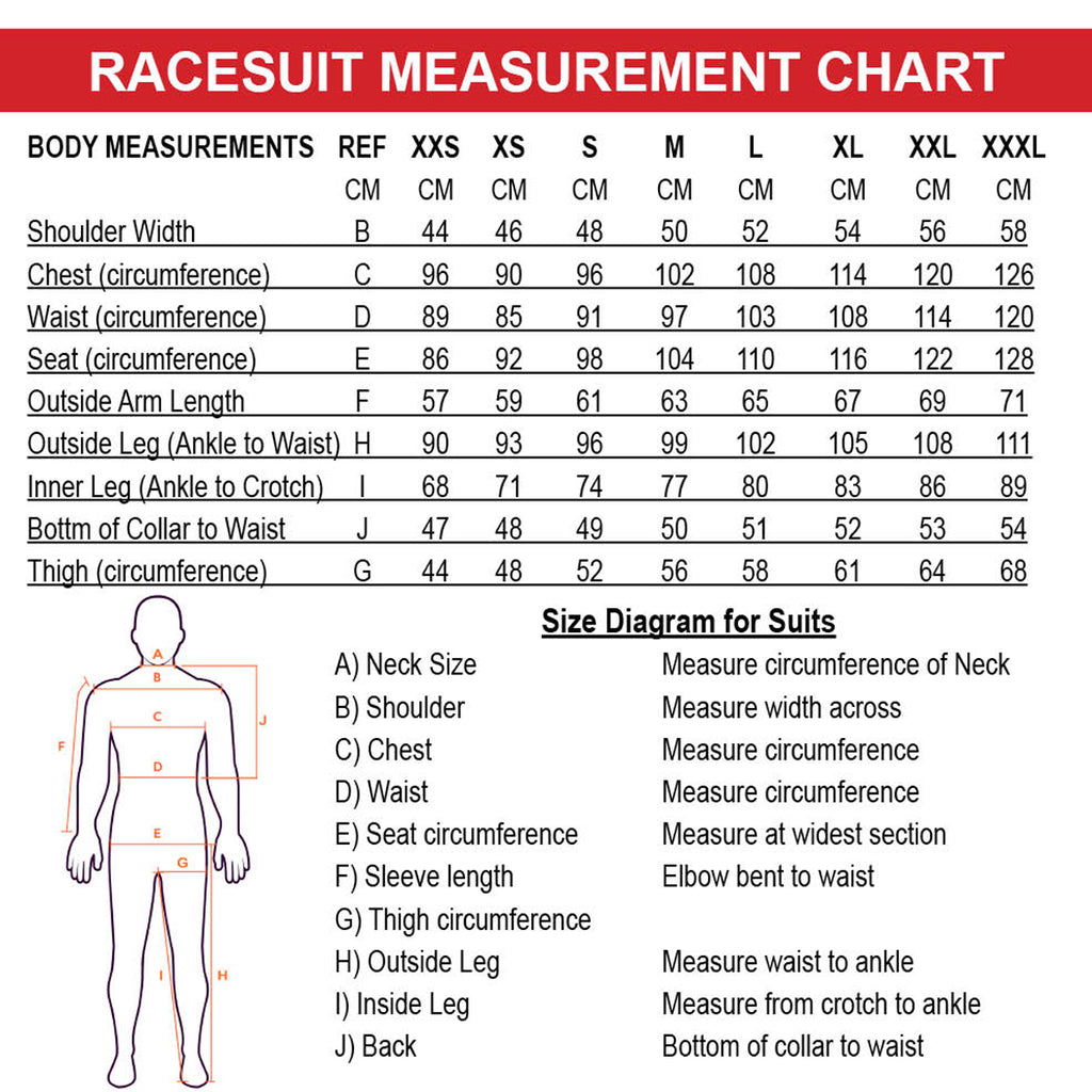 Dainese Racing Suit Size Chart Race Suit Suit Sizing Measurements