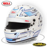 BELL RS7-K STAMINA WHT/BLUE Kart Helmet