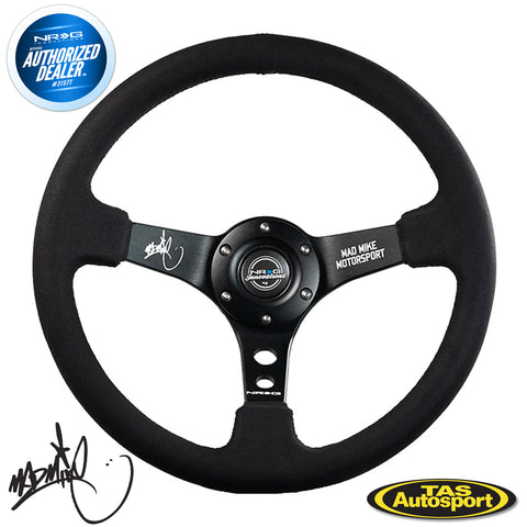 NRG MadMike Signature Series BLACK Steering Wheel