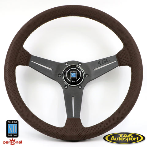 Nardi Deep Corn Revolution Perforated Leather 350mm Steering Wheel