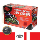 Car Cover Indoor Classic Small 4.0m Red With White Stripe