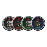 Dual Volt Digital Gauge 8v-18v 52mm Black Muscle Series