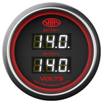 Dual Volt Digital Gauge 8v-18v 52mm Black Muscle Series