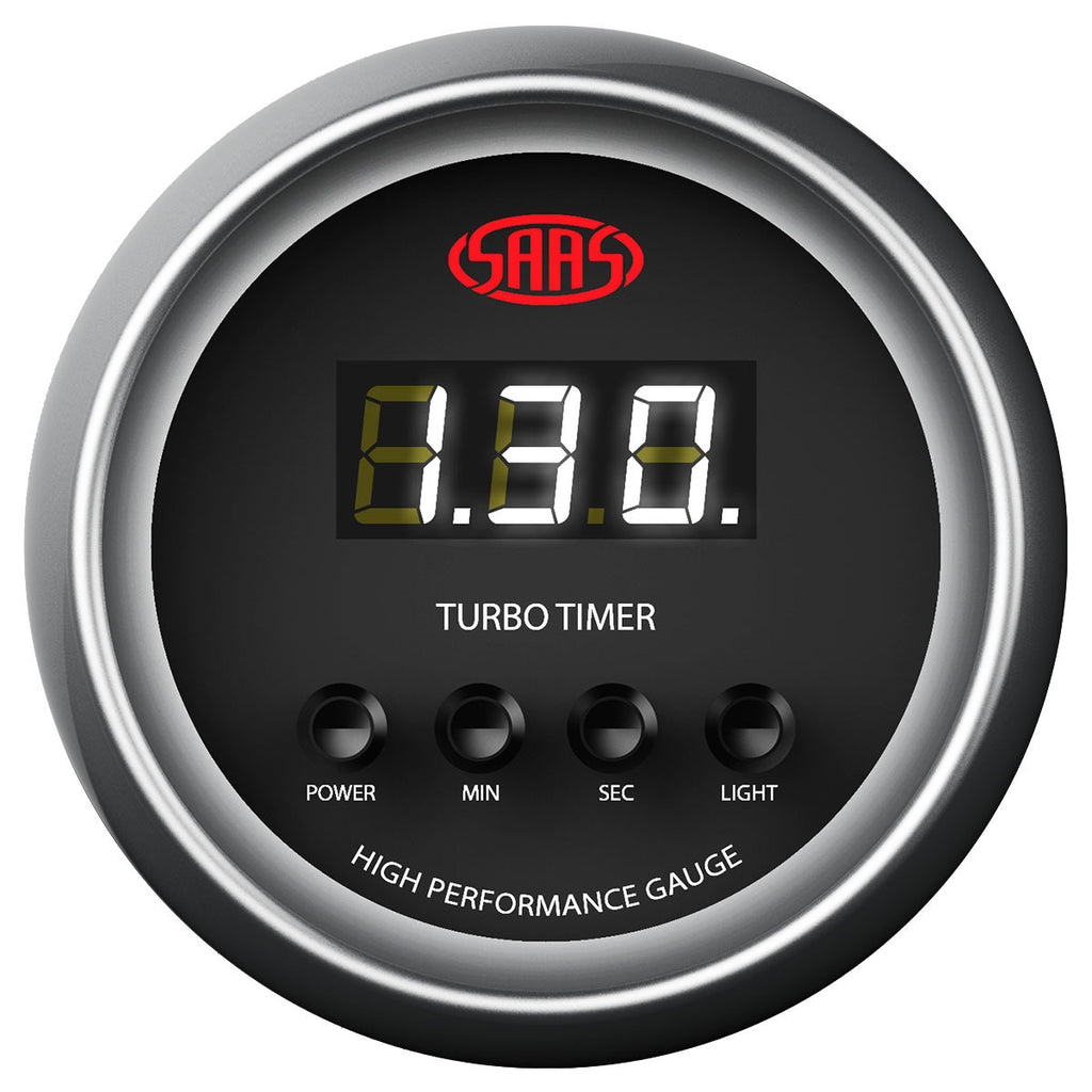Tempo Timer Auto Turbo Timer Digital Auto 52mm Black Muscle Series – Tas Autosport
