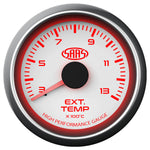 Exhaust Temp Gauge 300°-1300° 52mm White Muscle Series