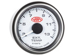 Exhaust Temp Gauge 300°-1300° 52mm White Muscle Series