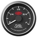 Fuel Level Gauge 52mm Black Muscle Series