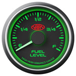 Fuel Level Gauge 52mm Black Muscle Series