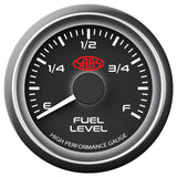 Fuel Level Gauge 52mm Black Muscle Series