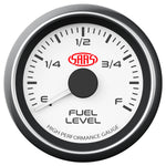 Fuel Level Gauge 52mm White Muscle Series