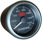 Oil Press Gauge 0-140psi 2 5/8 inch Black Muscle Series
