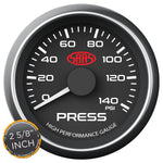 Oil Press Gauge 0-140psi 2 5/8 inch Black Muscle Series