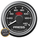 Oil Press Gauge 0-140psi 2 5/8 inch Black Muscle Series