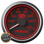 Oil Press Gauge 0-140psi 2 5/8 inch Black Muscle Series