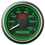 Oil Press Gauge 0-140psi 52mm Black Muscle Series