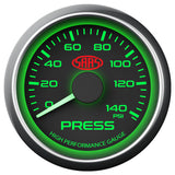 Oil Press Gauge 0-140psi 52mm Black Muscle Series