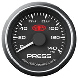 Oil Press Gauge 0-140psi 52mm Black Muscle Series