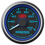 Oil Press Gauge 0-140psi 52mm Black Muscle Series