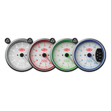 Tachometer 0-8K Shiftlite 3-3/4 White Muscle Series