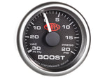 Boost Gauge 30inHg-20psi 52mm Black Muscle Series