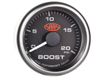 Boost Gauge Diesel 0-20 psi 52mm Black Muscle Series