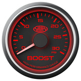 Boost Gauge Diesel 0-30 psi 52mm Black Muscle Series