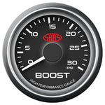 Boost Gauge Diesel 0-30 psi 52mm Black Muscle Series
