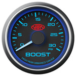 Boost Gauge Diesel 0-30 psi 52mm Black Muscle Series