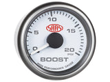 Boost Gauge Diesel 0-20 psi 52mm White Muscle Series