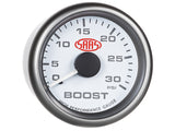 Boost Gauge Diesel 0-30 psi 52mm White Muscle Series