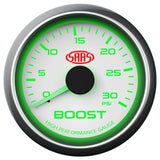 Boost Gauge Diesel 0-30 psi 52mm White Muscle Series