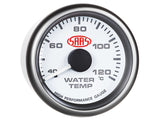 Water Temp Gauge 40°-120° 52mm White Muscle Series