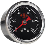 Fuel Press Gauge 100 Psi Liquid Filled 41mm Black