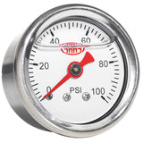 Fuel Press Gauge 100 Psi Liquid Filled 41mm White