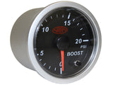 Boost Gauge Diesel 0-20 psi 52mm Black Street Series