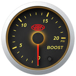 Boost Gauge Diesel 0-20 psi 52mm Black Street Series