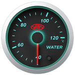 Water Temp Gauge 40°-120° 52mm Black Street Series
