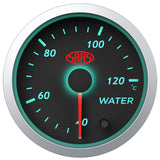 Water Temp Gauge 40°-120° 52mm Black Street Series