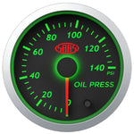 Oil Press Gauge 0-140psi 52mm Black Street Series