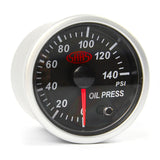 Oil Press Gauge 0-140psi 52mm Black Street Series