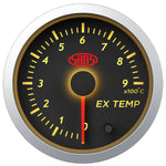 Exhaust Temp Gauge 0°-900° 52mm Black Street Series