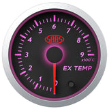 Exhaust Temp Gauge 0°-900° 52mm Black Street Series