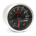 Exhaust Temp Gauge 0°-900° 52mm Black Street Series