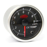 Exhaust Temp Gauge 0°-900° 52mm Black Street Series