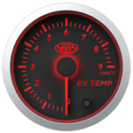Exhaust Temp Gauge 0°-900° 52mm Black Street Series