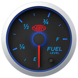 Fuel Level Gauge 52mm Black Street Series